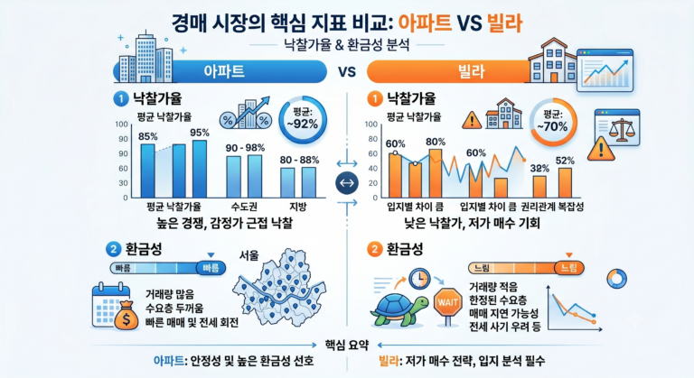 소액이라고 덥석 빌라 경매? 직장인 경매 초보일수록 아파트로 시작해야