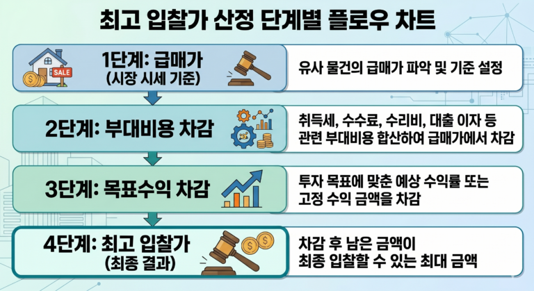 90%가 실수하는 경매 낙찰가 산정, 무조건 돈 남는 '3단계 역산 공식'