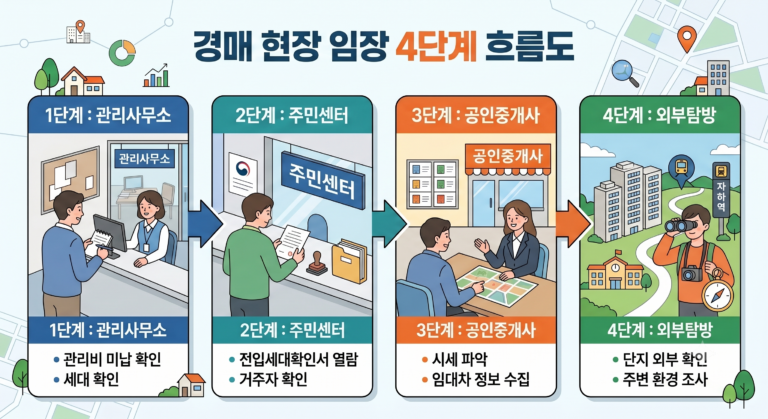 경매 임장, 집 안 구조보다 '관리사무소'와 '주민센터'가 더 중요한 이유
